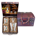 University of Miami Royal Decanter with 3D Top and 2 Glasses w/ Chest Box