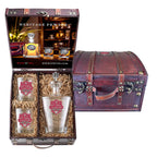 Indiana Hoosiers Football National Championship 2025 Royal Decanter with 3D Top and 2 Glasses w/ Chest Box