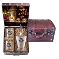 America's 250th Anniversary Statue of Liberty Royal Decanter w/ 3D Top-Diamond Accents and 2 Glasses with Chest Box