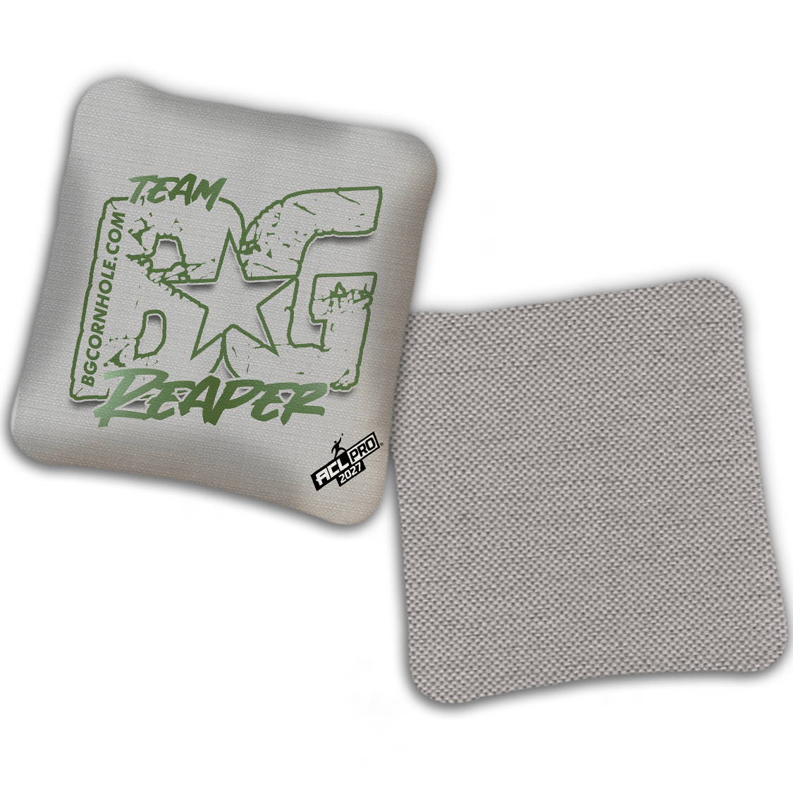 2027 ACL - BG Multiple Bag Models "OUTLINED TEAM BG" - Pro Stamped Cornhole Bags - SET OF 4 BAGS