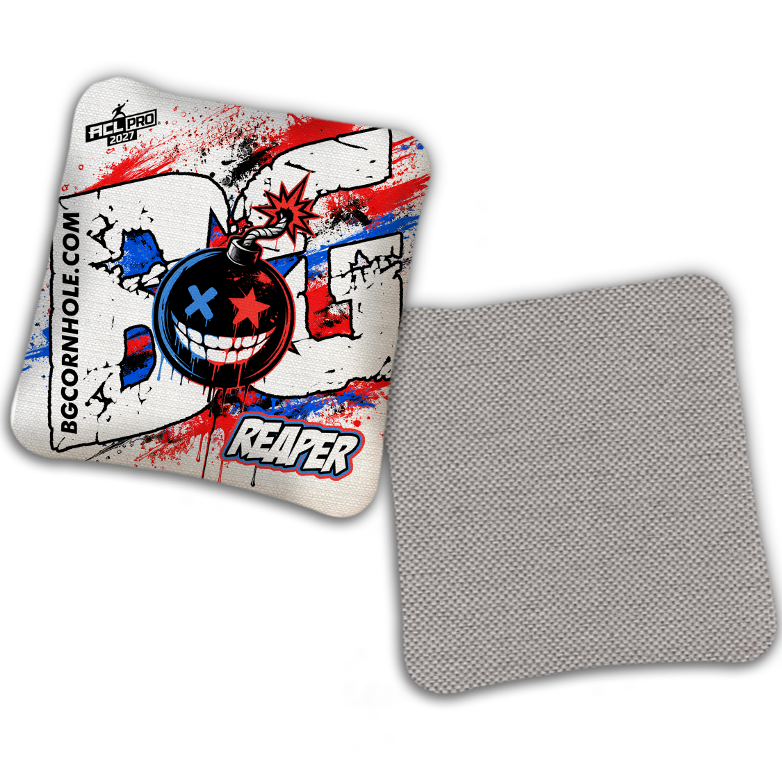 2027 ACL - BG Multiple Bag Models "TAKE COVER" - Pro Stamped Cornhole Bags - SET OF 4 BAGS