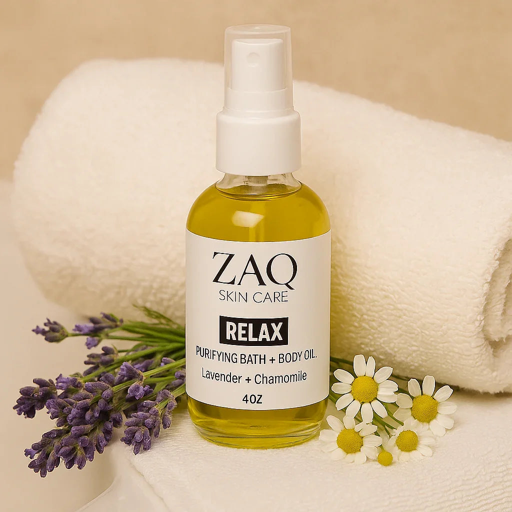 Calming Massage Body Oil - Lavender + Chamomile
