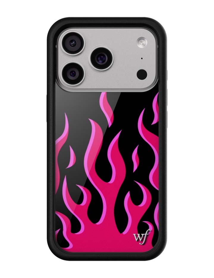 Flames | Black & Red iPhone Case