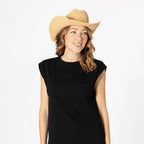 Ines - Women's Crochet Raffia Cowboy