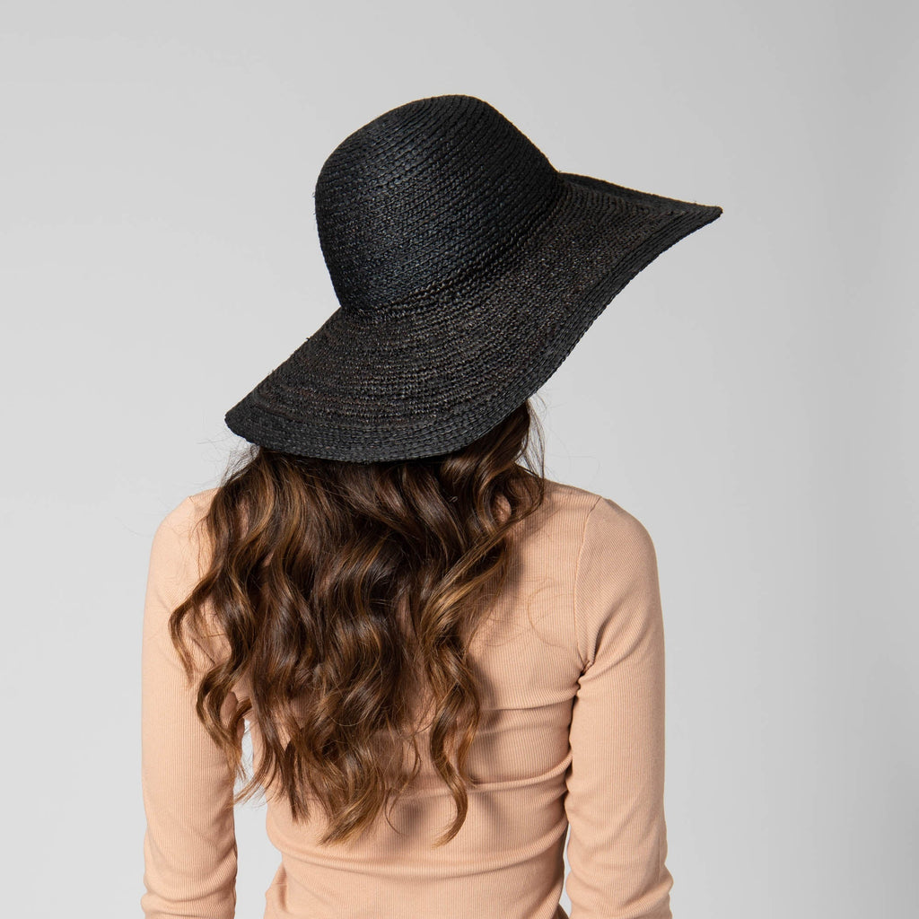 Elegant - Raffia Braid Round Crown Sun Hat