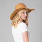Elegant - Raffia Braid Round Crown Sun Hat