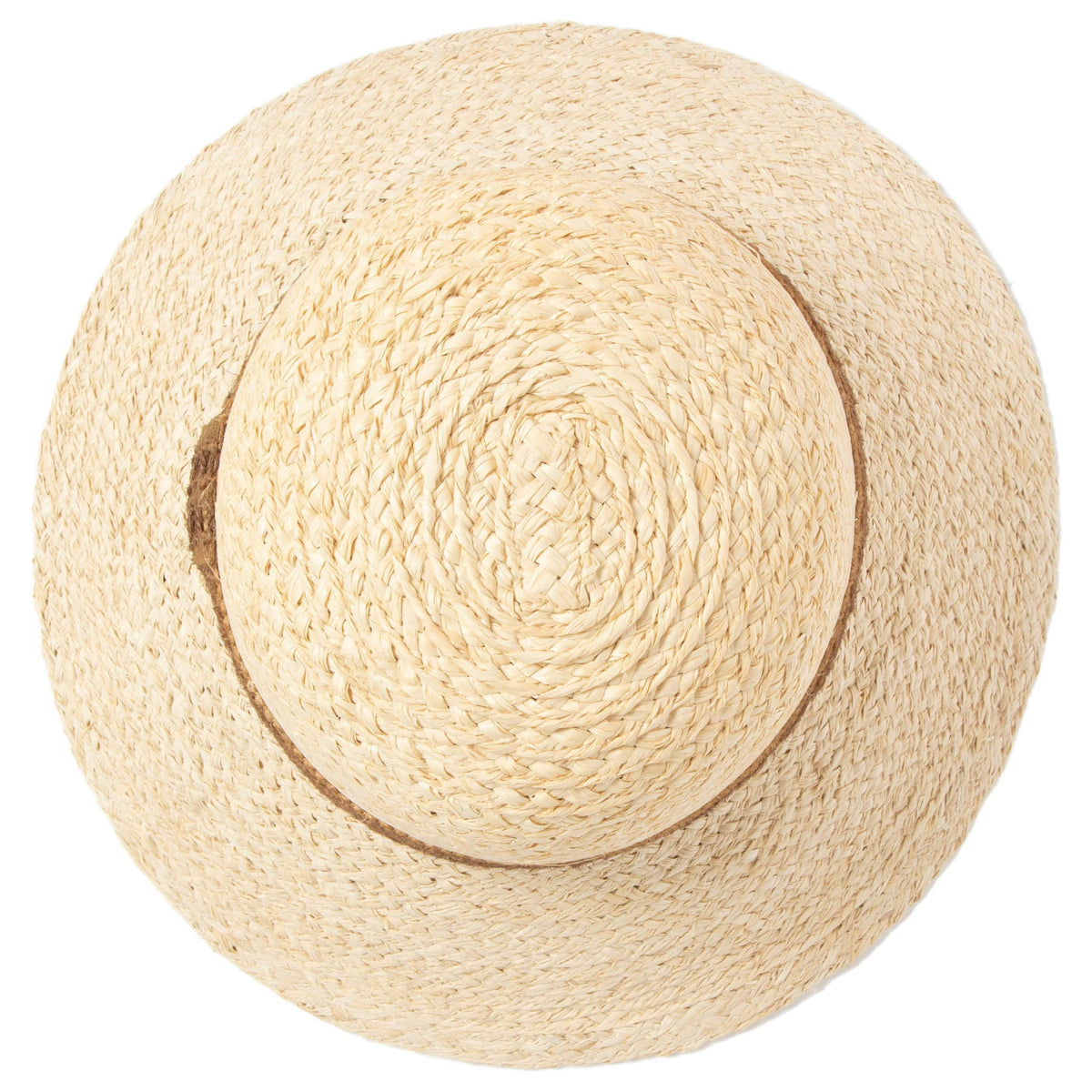 Waterfront Women's Raffia Braided Bucket Sun Hat