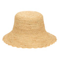 Sand Dollar - Hand Crochet Bucket Hat with Scalloped Brim