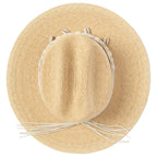 Shell - Raffia Cattleman's Crease Sun Hat