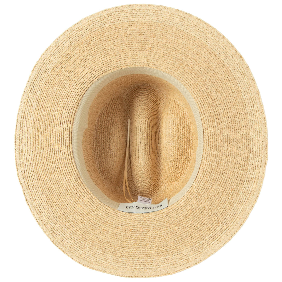 Shell - Raffia Cattleman's Crease Sun Hat