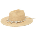 Shell - Raffia Cattleman's Crease Sun Hat