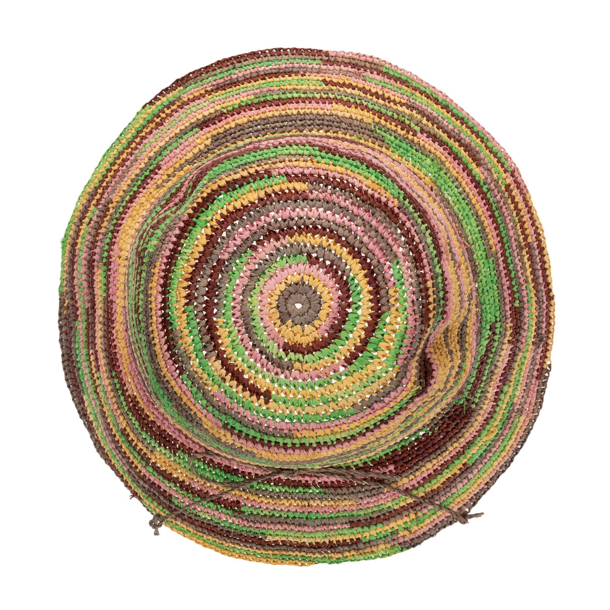 Iris - Women's Crochet Raffia Packable Bucket Hat (RHS3109)