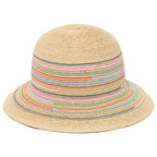 Milta - Mixed Crochet Raffia Bucket Hat