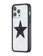 Rhinestone Star | White and Black iPhone Case