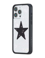 Rhinestone Star | White and Black iPhone Case