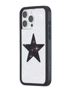 Rhinestone Star | White and Black iPhone Case