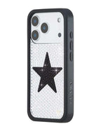 Rhinestone Star | White and Black iPhone Case