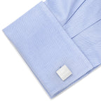 Personalized Wedding Day Engravable Square Cufflinks