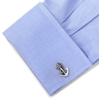 Sterling Silver Boat Anchor Cufflinks