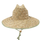 Americana - Men's rush straw lifeguard with under brim print and adjustable chin cord