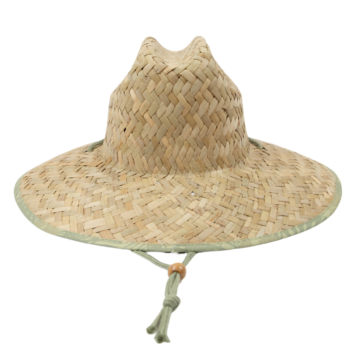 Americana - Men's rush straw lifeguard with under brim print and adjustable chin cord