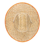 Mens Straw Lifeguard with Tropical Printed Under-brim
