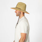 Men's Straw Lifeguard with Vintage Surf Patch