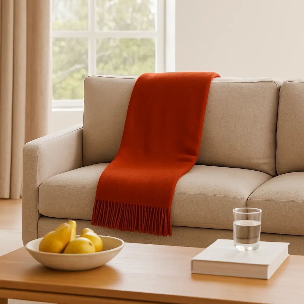 100% Cashmere Throw Blanket - 54"x60"