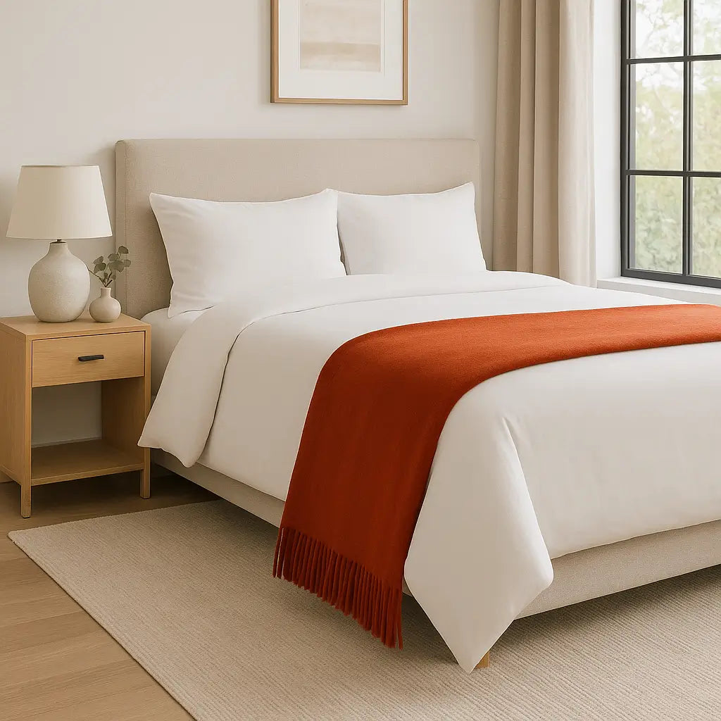 100% Cashmere Throw Blanket - 54"x60"