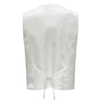 Barocco Luxe Luster Men's Vest - White/Gold