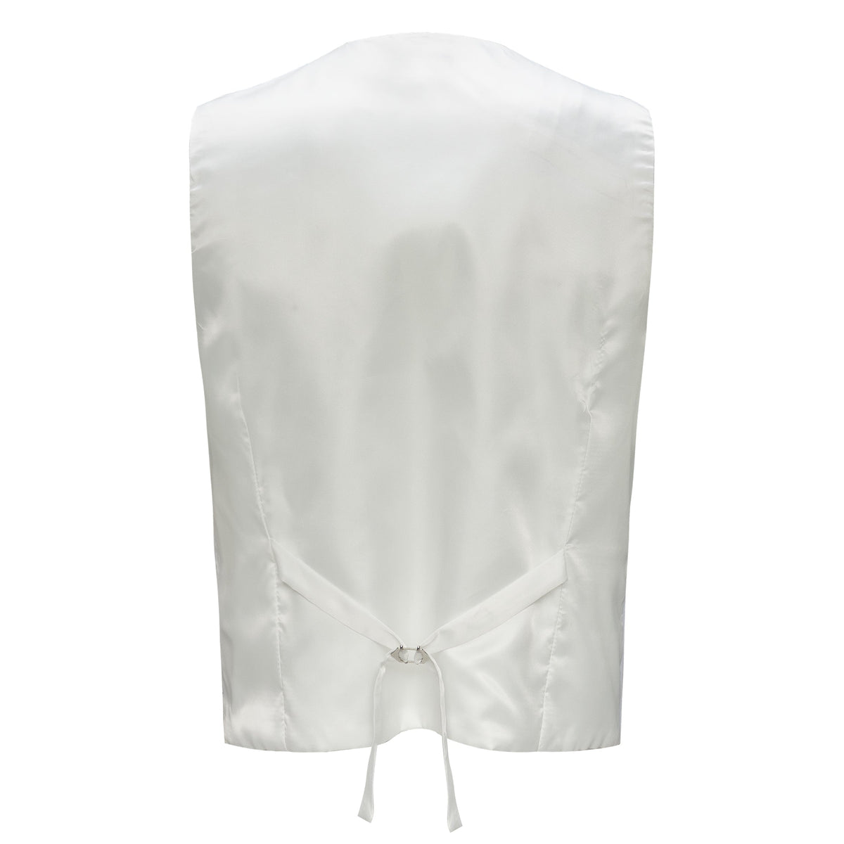 Barocco Luxe Luster Men's Vest - White/Gold