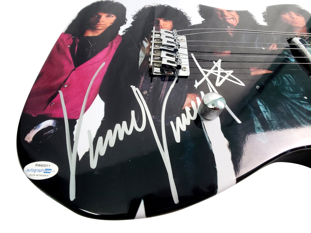 KISS Vinnie Vincent Signed Autographed Custom Graphics Photo Guitar