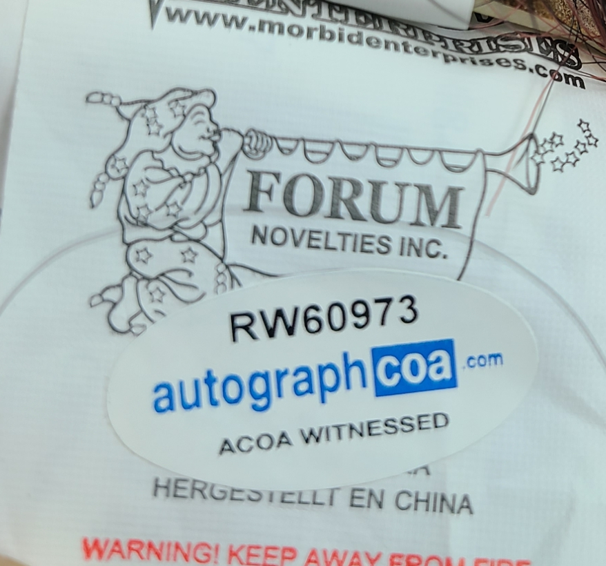 Linda Blair Signed Autographed The Exorcist Mask & Display Stand ACOA Witness