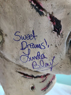 Linda Blair Signed Autographed The Exorcist Mask & Custom Display Stand ACOA ITP