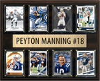 Peyton Manning Indianapolis Colts Fan Gift Plaque 12x15 8 Cards Topps Donruss Panini 2024 2025 2026