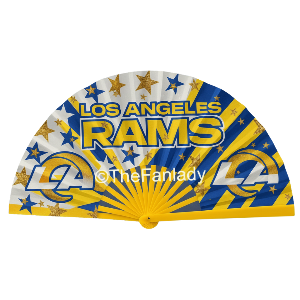 Los Angeles Rams Clack Fan | NFL Game Day Folding Hand Fan