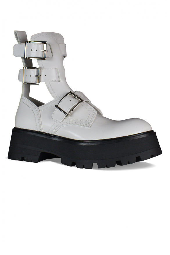 Alexander Mcqueen Women Rave Buckle Boots