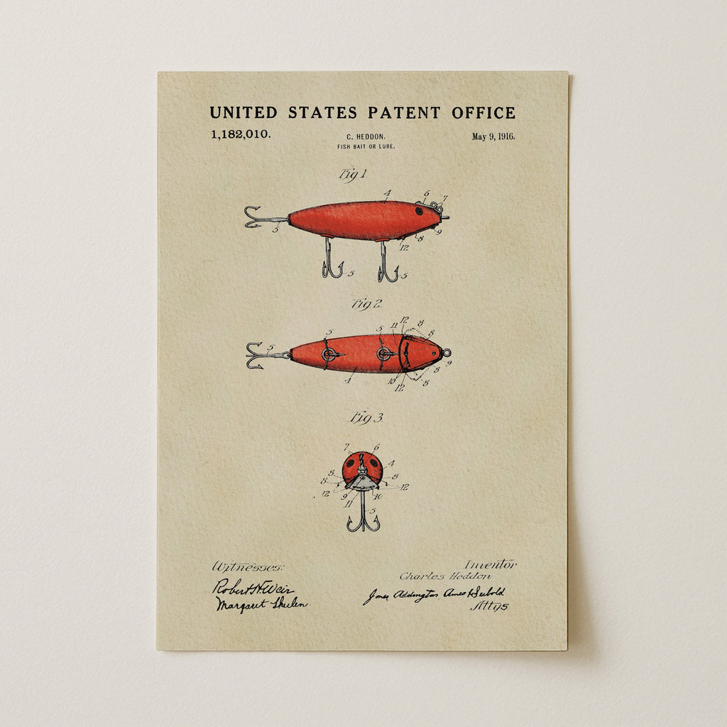 Red Fishing Lure (1916)
