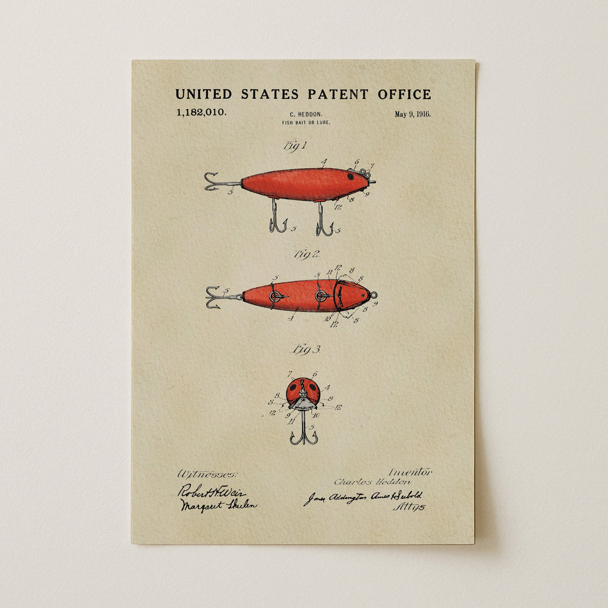 Red Fishing Lure (1916)
