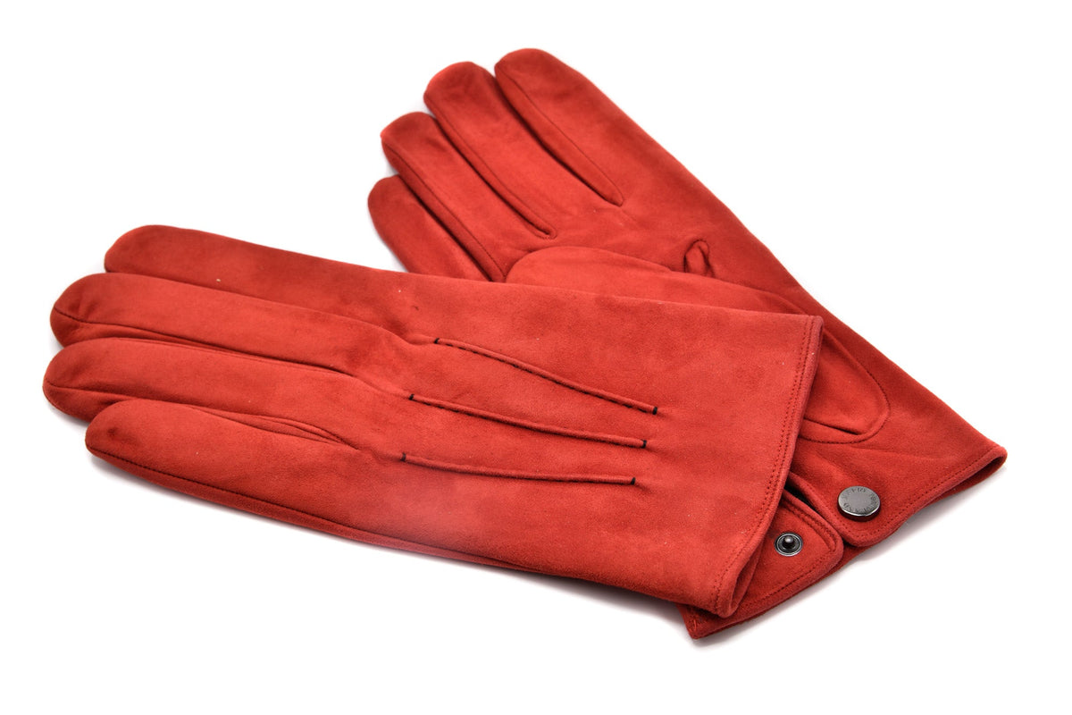 Mario Portolano Suede Button Clasp Gloves