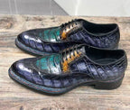 Maurice Regent Alligator Oxford - Grey