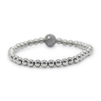 Brass Cubic Zirconia Ball Charm Bracelet Men Women