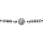 Brass Cubic Zirconia Ball Charm Bracelet Men Women