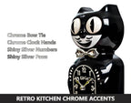 Retro Black Kitchen Edition Kit-Cat Klock