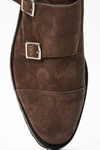 Andrea Ventura Monte Carlo Suede Monk Strap Dress Shoes