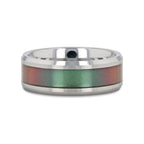 STINGRAY Tungsten Carbide Ring with Blue/Purple Color Changing Inlay - 4mm - 10mm