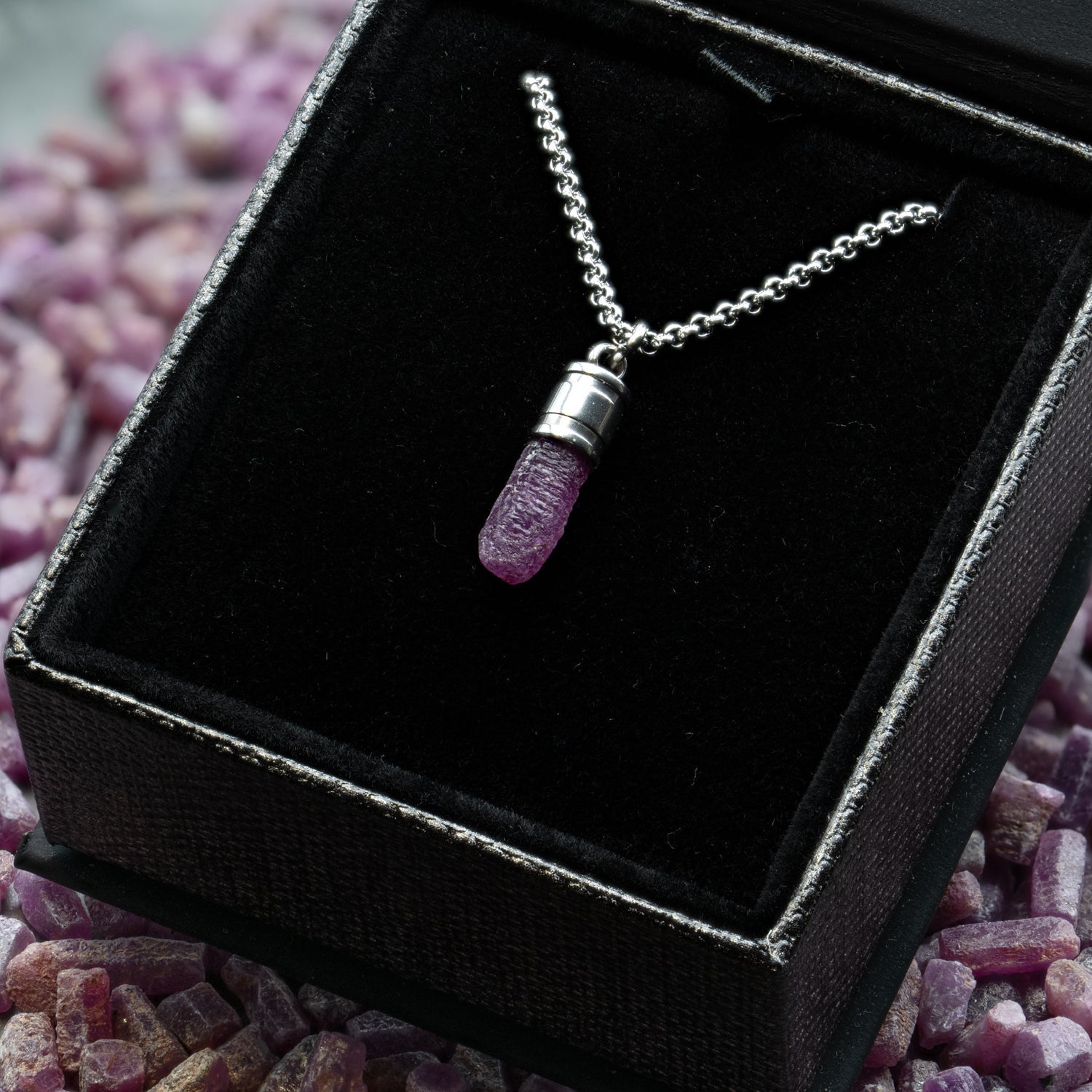 Rough Ruby Pendant
