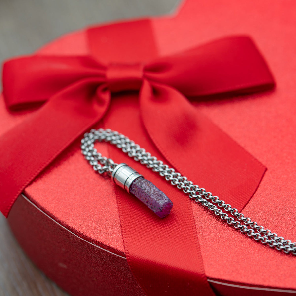 Rough Ruby Pendant