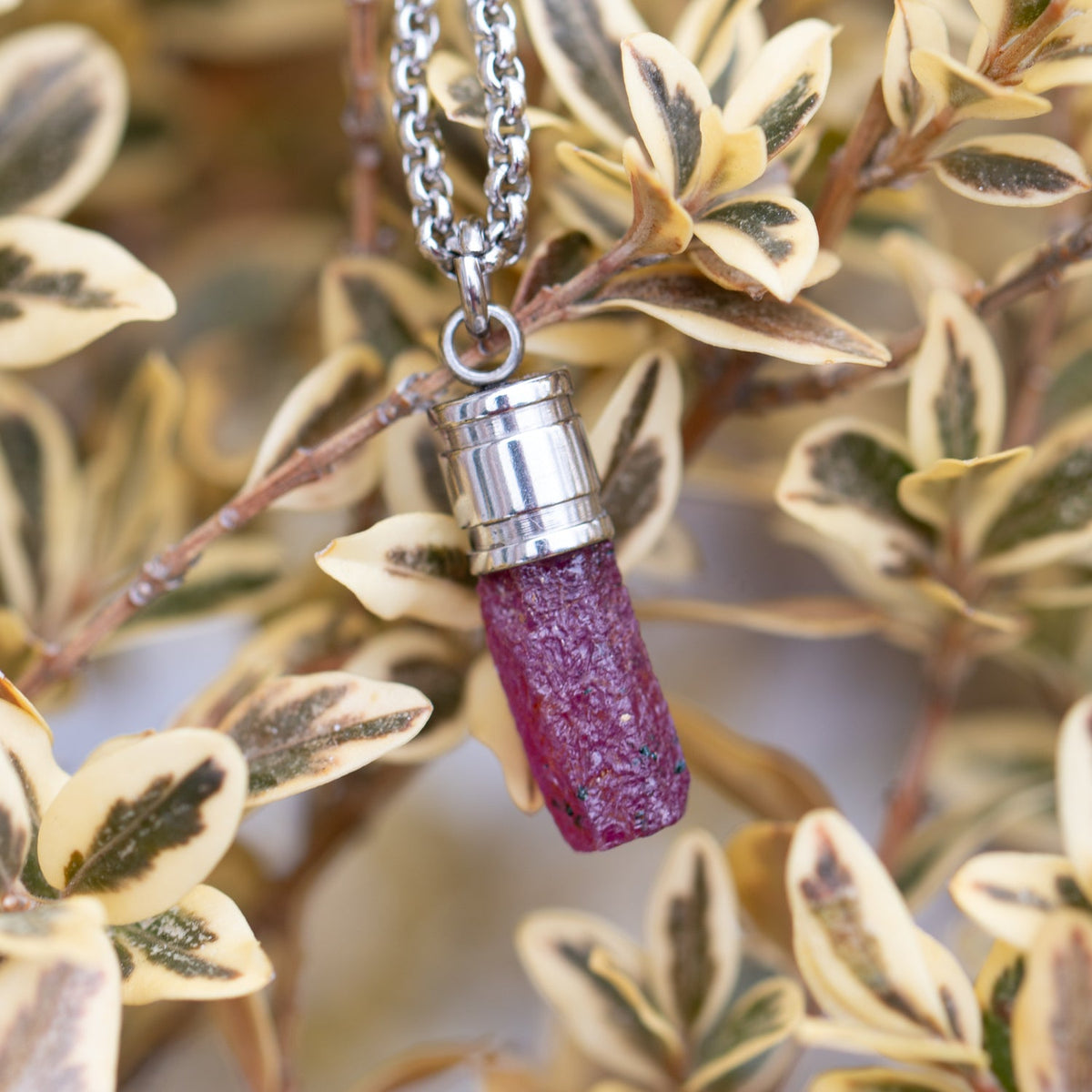 Rough Ruby Pendant