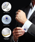 Large Square Crystal Diamond Cufflinks CL71XX